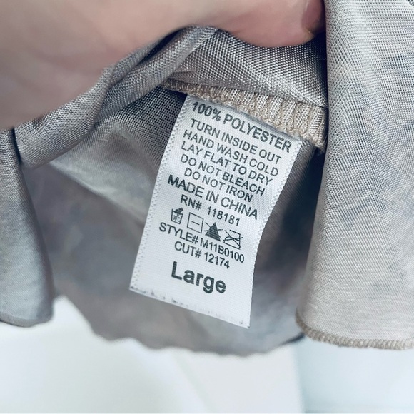 B.L.E.U. Halter Tie Sparkly Dress Ruffle Neck Size L - Picture 10 of 16